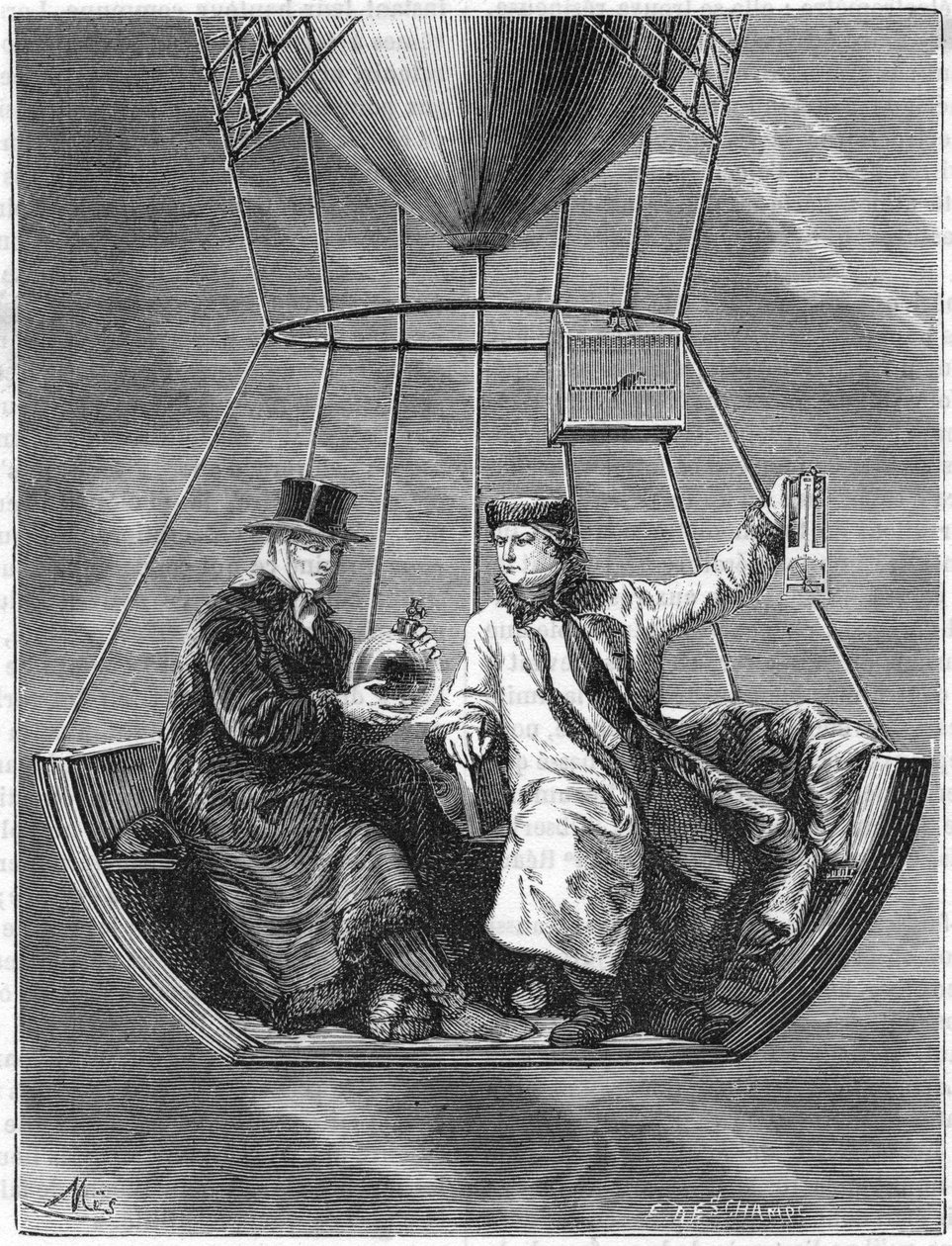 Jean Baptiste Biot and Joseph Louis Gay-Lussac, French Scientists by Unbekannt