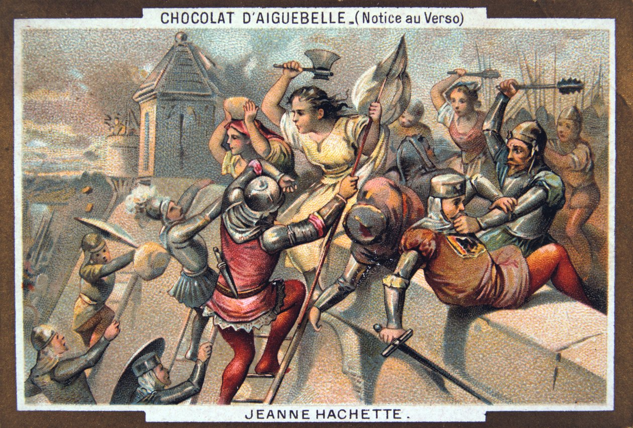 Jeanne Hachette Defends Beauvais, 1472, 19th Century by Unbekannt