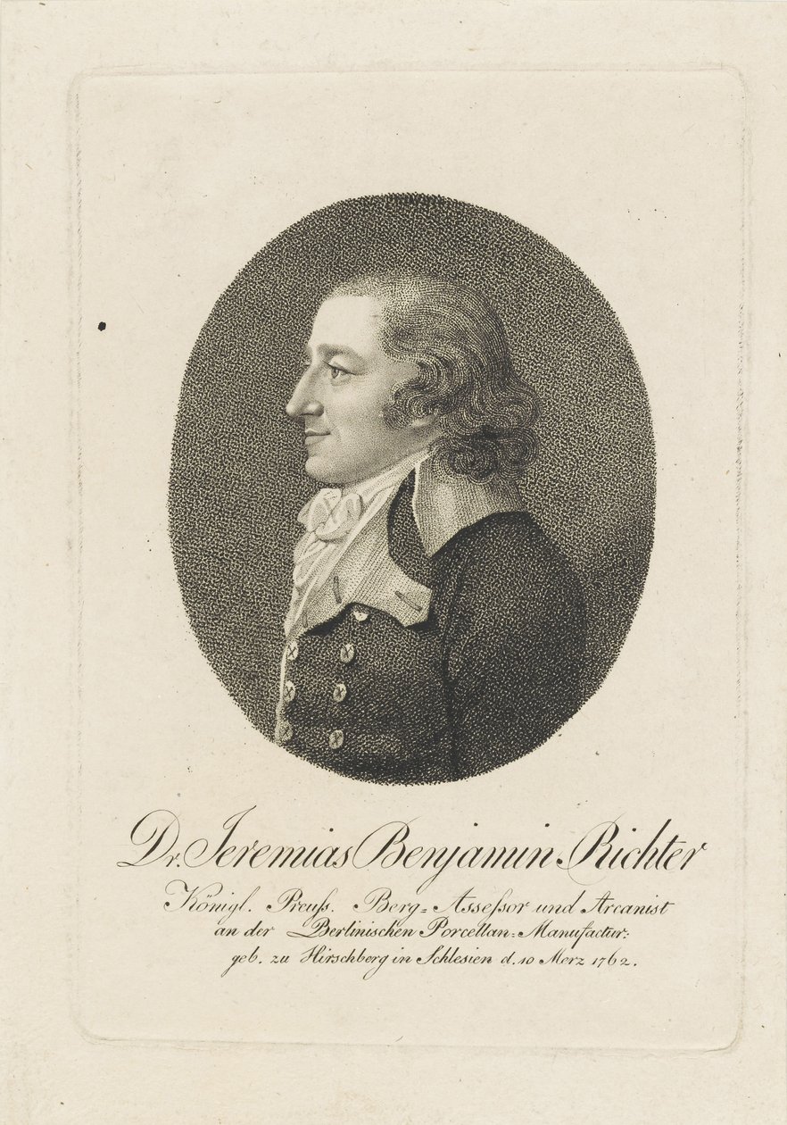 Jeremias Benjamin Richter 1762-1807, c. 1800 by Unbekannt