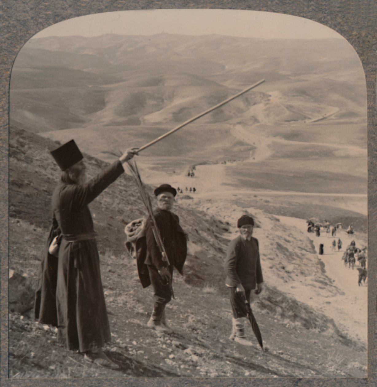 Jericho road, near the Samaritans Inn by Unbekannt