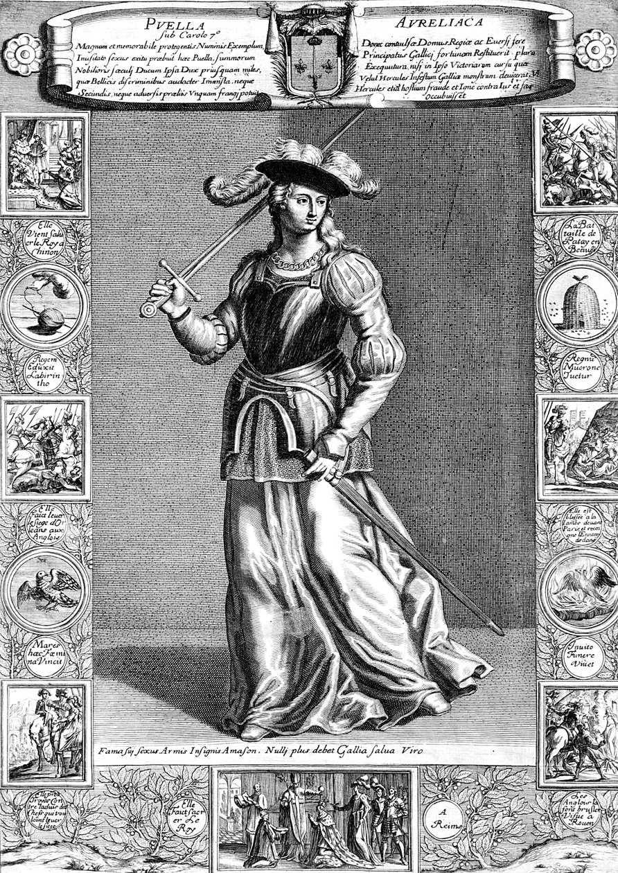 Joan of Arc, the Maid of Orleans, French Patriot and Martyr by Unbekannt