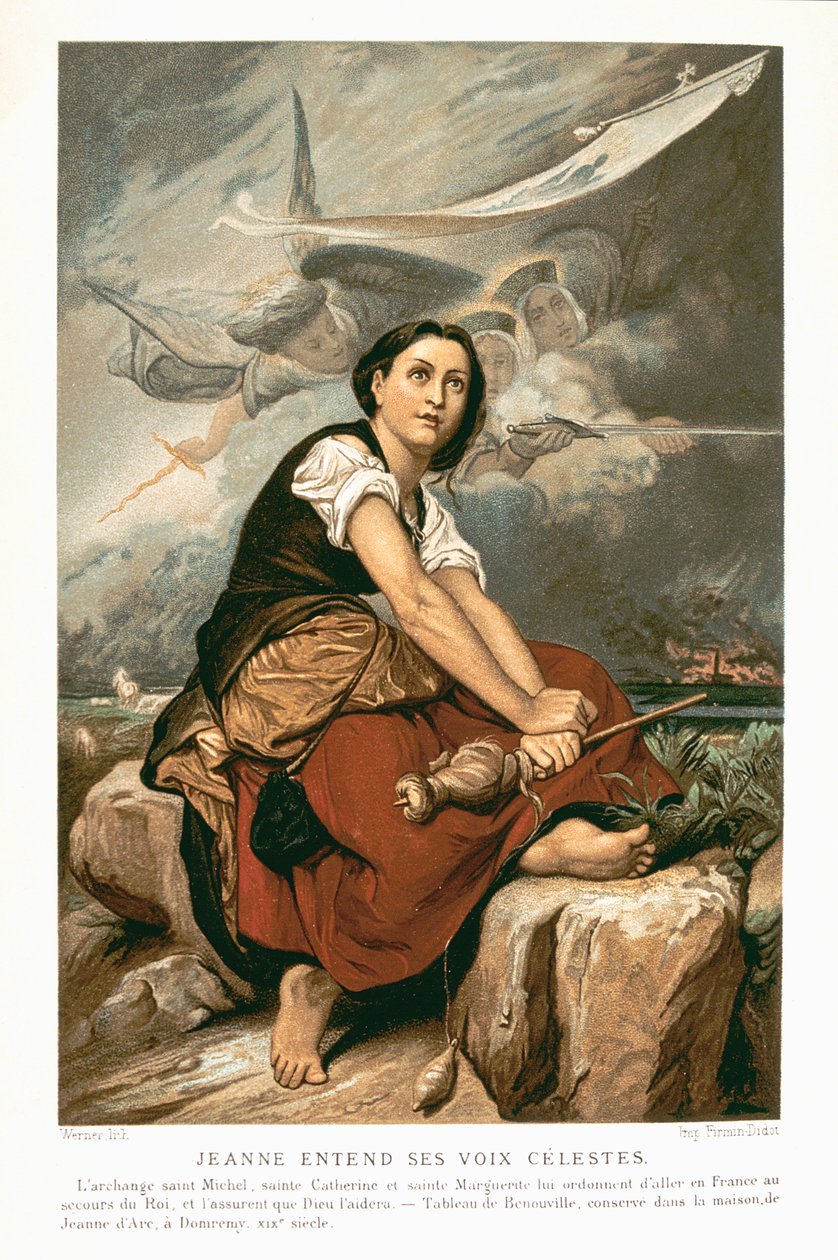 Joan of Arc, the Maid of Orleans, 15th century French patriot and martyr by Unbekannt