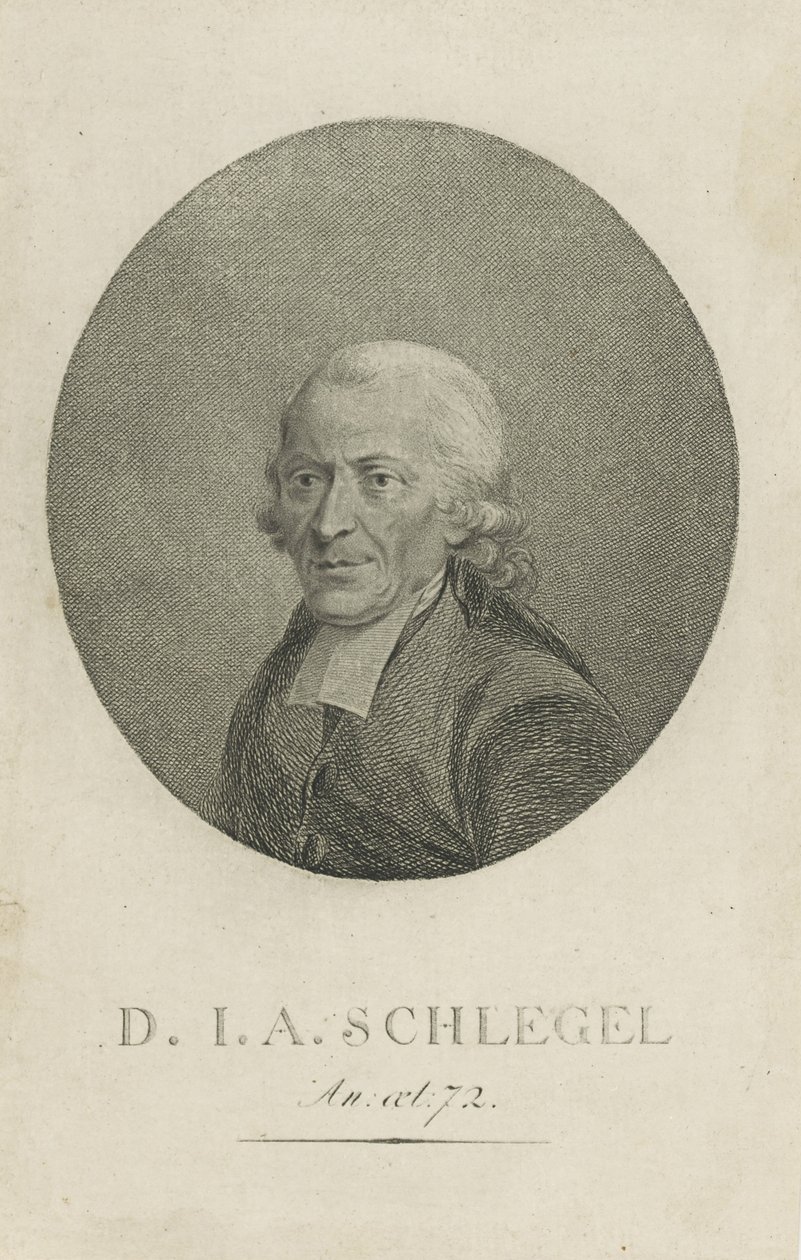 Johann Adolf Schlegel by Unbekannt
