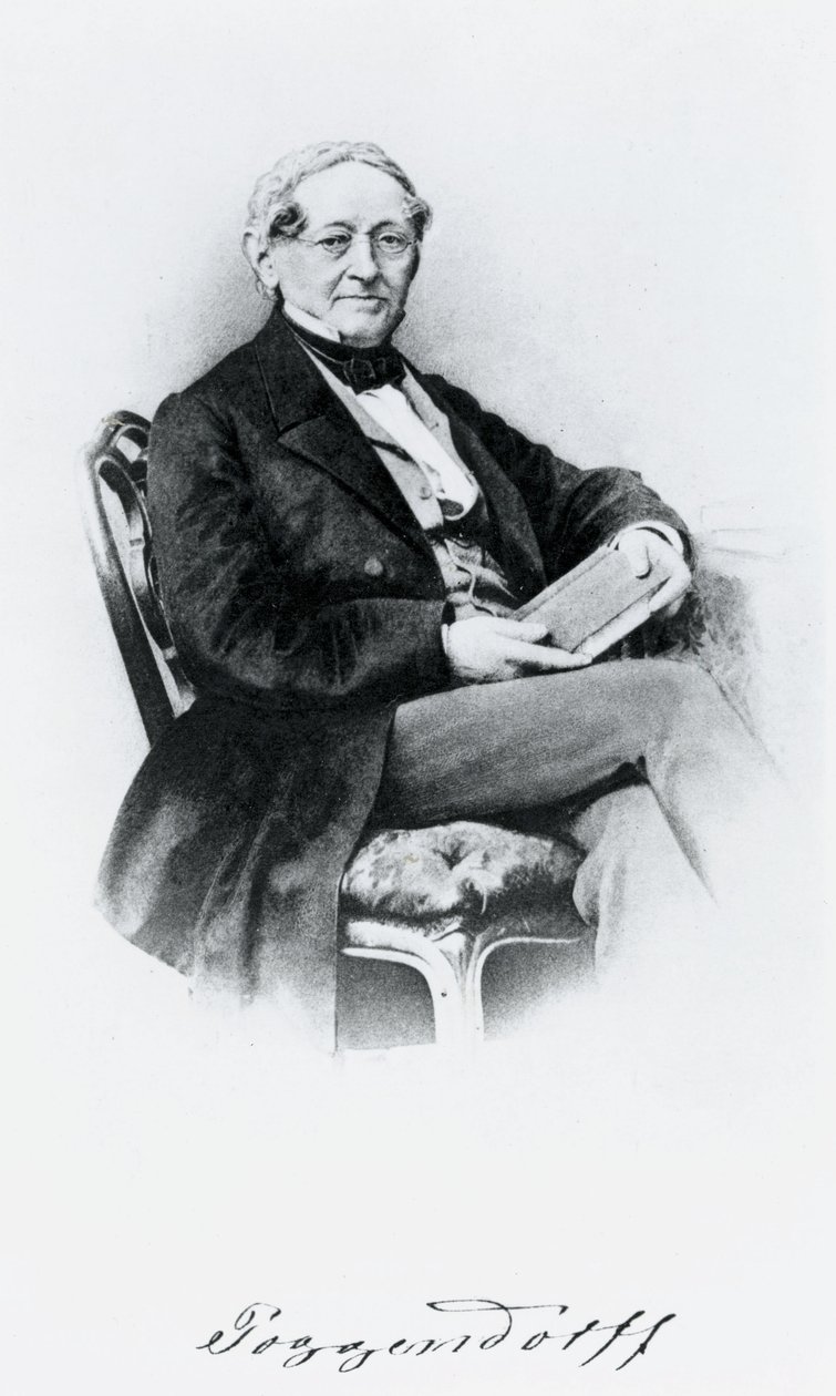 Johann Christian Poggendorf, German physicist by Unbekannt