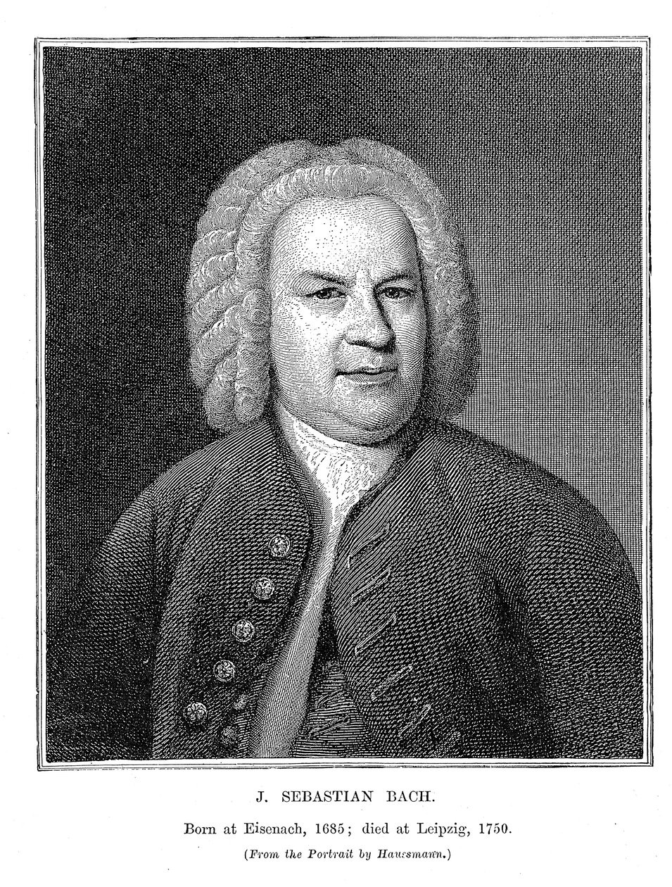 Johann Sebastian Bach, German composer and organist, 1746 by Unbekannt