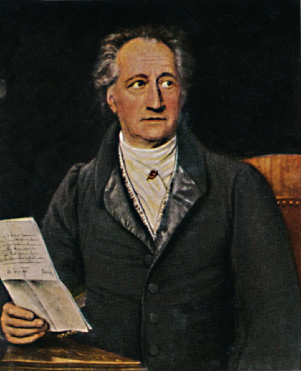 Johann Wolfgang von Goethe 1749-1832 - Painting by J.K. Stieler, 1934 by Unbekannt