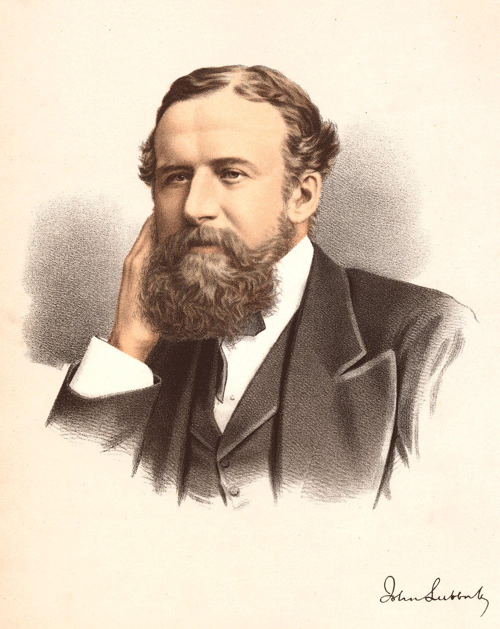 John Lubbock, first Baron Avebury, English banker, archaeologist, naturalist and politician by Unbekannt