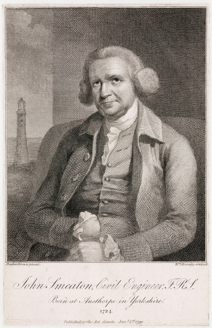 John Smeaton, English mechanical and civil engineer, c 1780s by Unbekannt