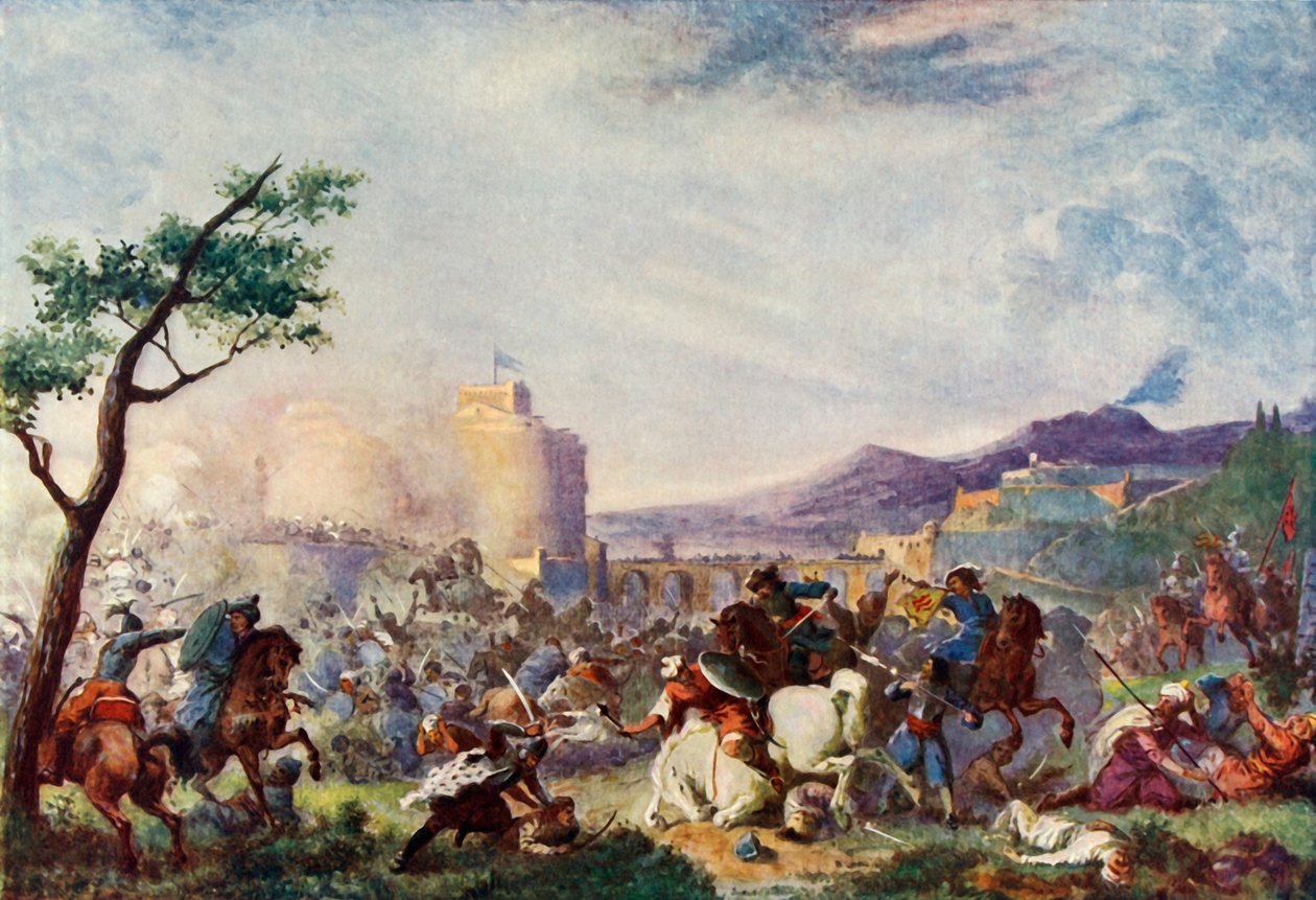 John Sobieski at the Relief of Vienna by Unbekannt
