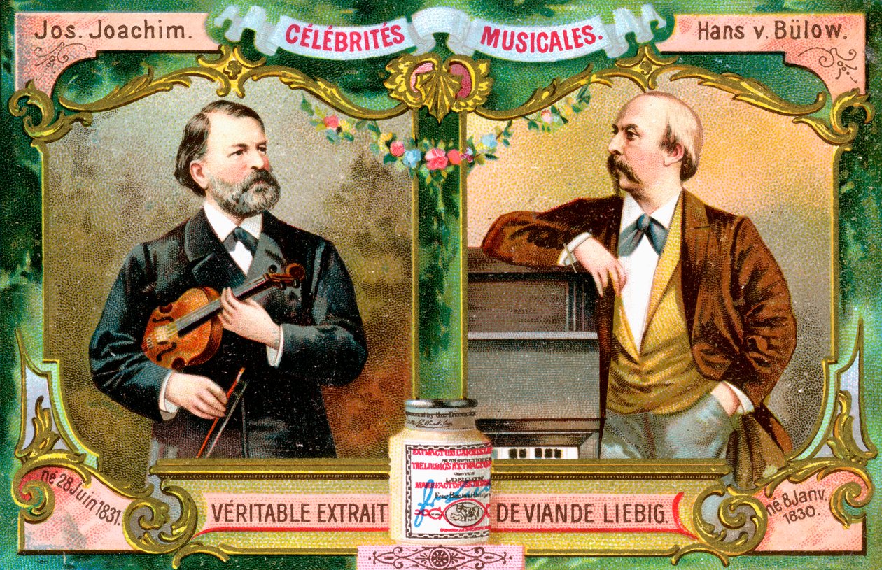 Joseph Joachim and Hans von Bülow by Unbekannt