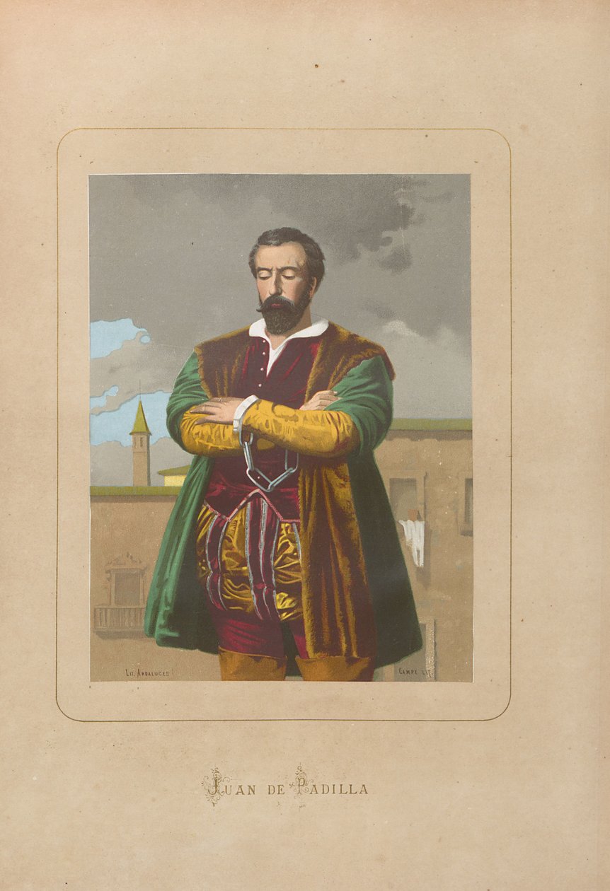 Juan de Padilla. From: Hombres y mujeres celebres de todos los tiempos by Juan Landa by Unbekannt