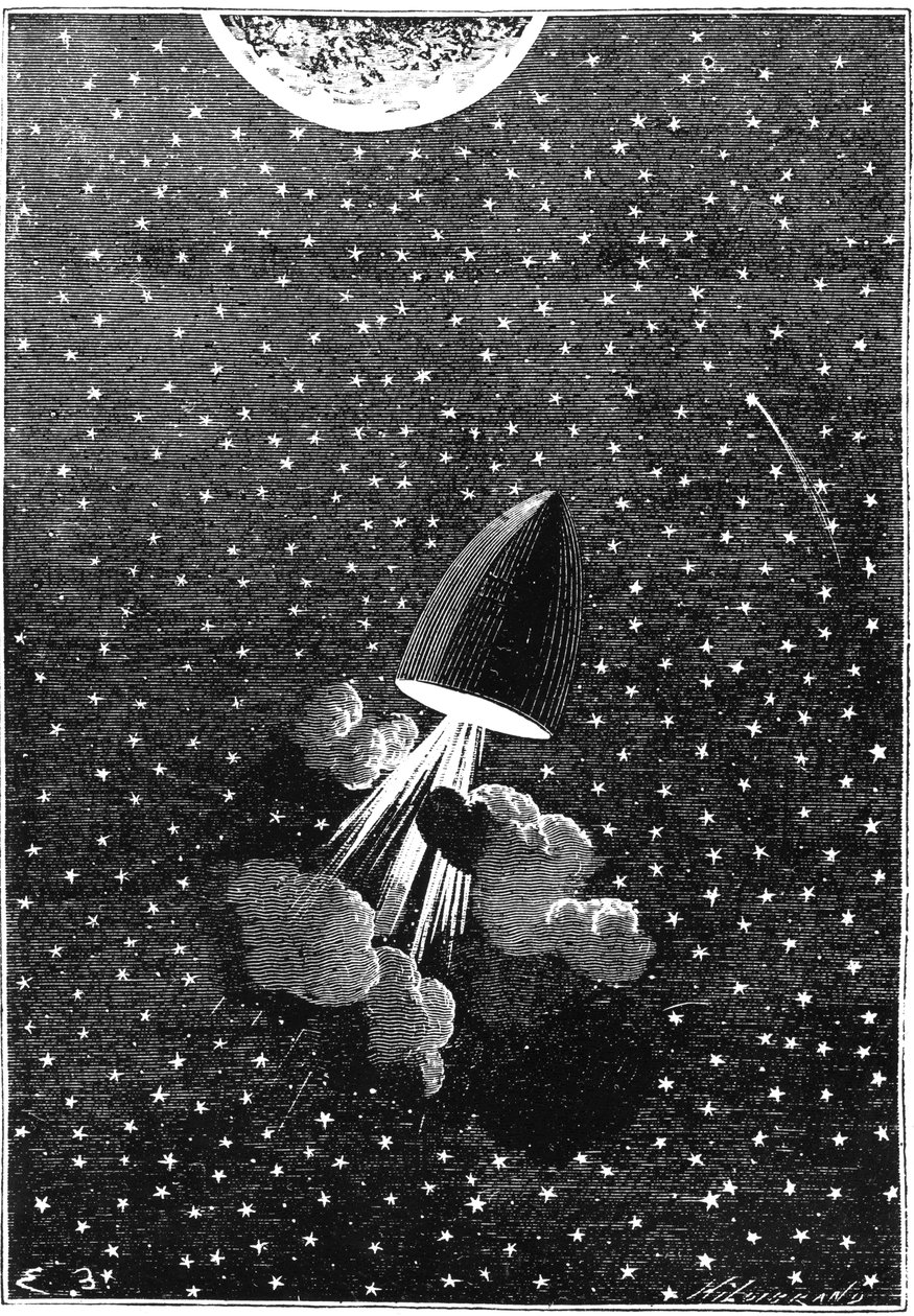 Jules Verne 1828-1905, Around the Moon by Unbekannt