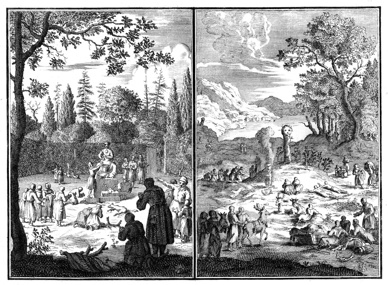 Jumala, Wirku-Accha. A deity of Lapland, 1727-1738 by Unbekannt