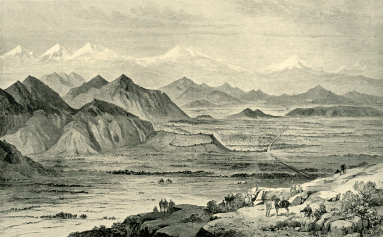 Kabul, Looking North from the Hill Above the British Camp at Beni Hissar, October 8, 1879 by Unbekannt