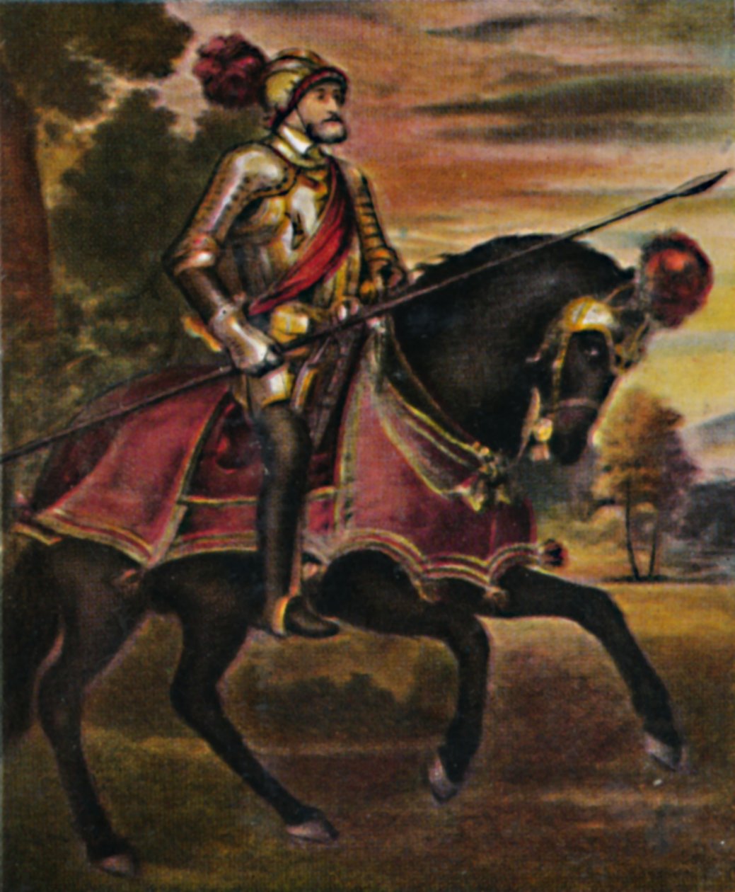 Kaiser Karl V. 1500-1558. - Painting by Titian by Unbekannt