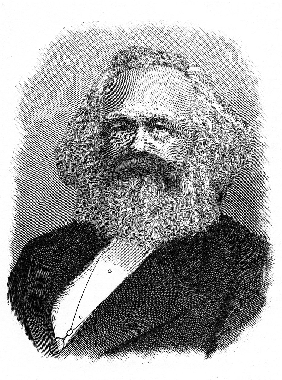 Karl Marx, German political, social and economic theorist by Unbekannt