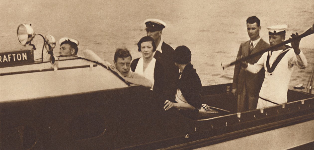 King Edward Returning to His Yacht from the Island of Rab by Unbekannt