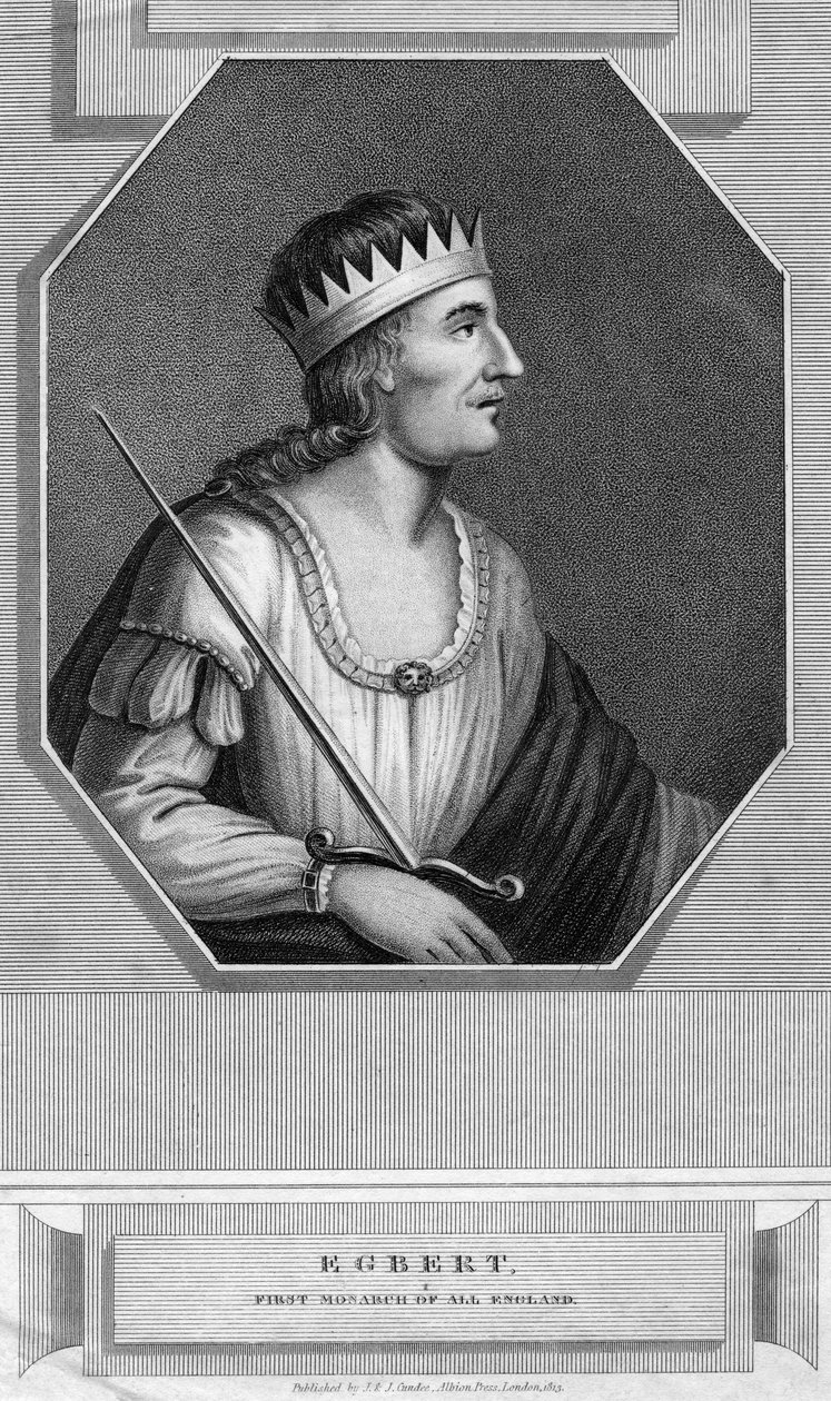 King Egbert of Wessex, First King of All England by Unbekannt