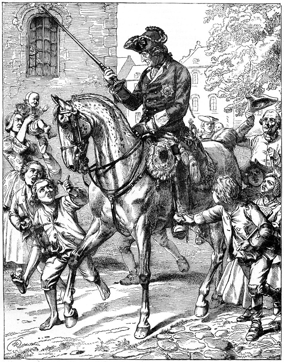 King Frederick II of Prussia 1712-1786 by Unbekannt