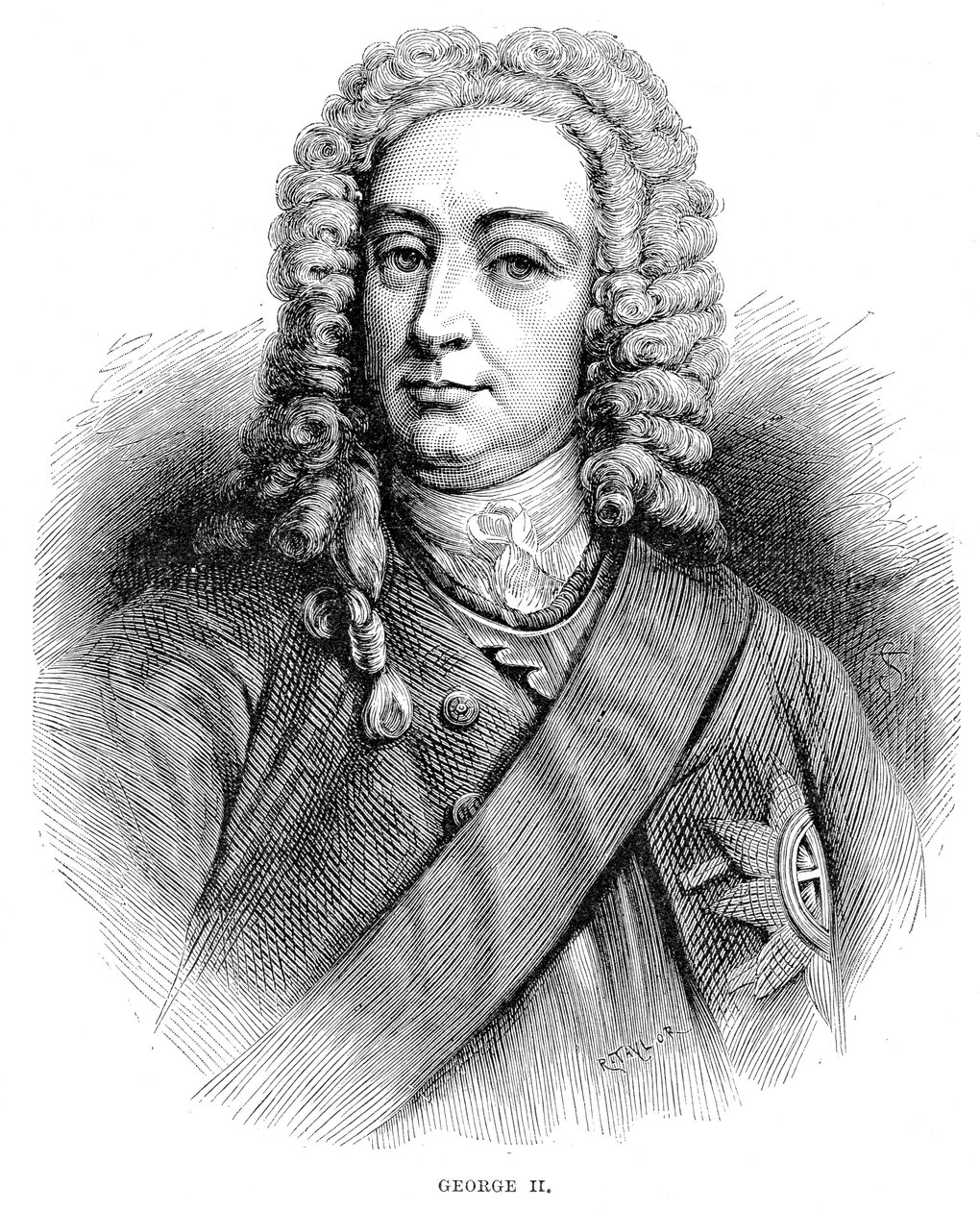 King George II 1683-1760 King of Great Britain and Ireland and Elector of Hanover from 1727 by Unbekannt