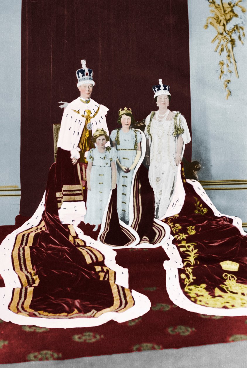 King George VI and Queen Elizabeth on their Coronation Day by Unbekannt