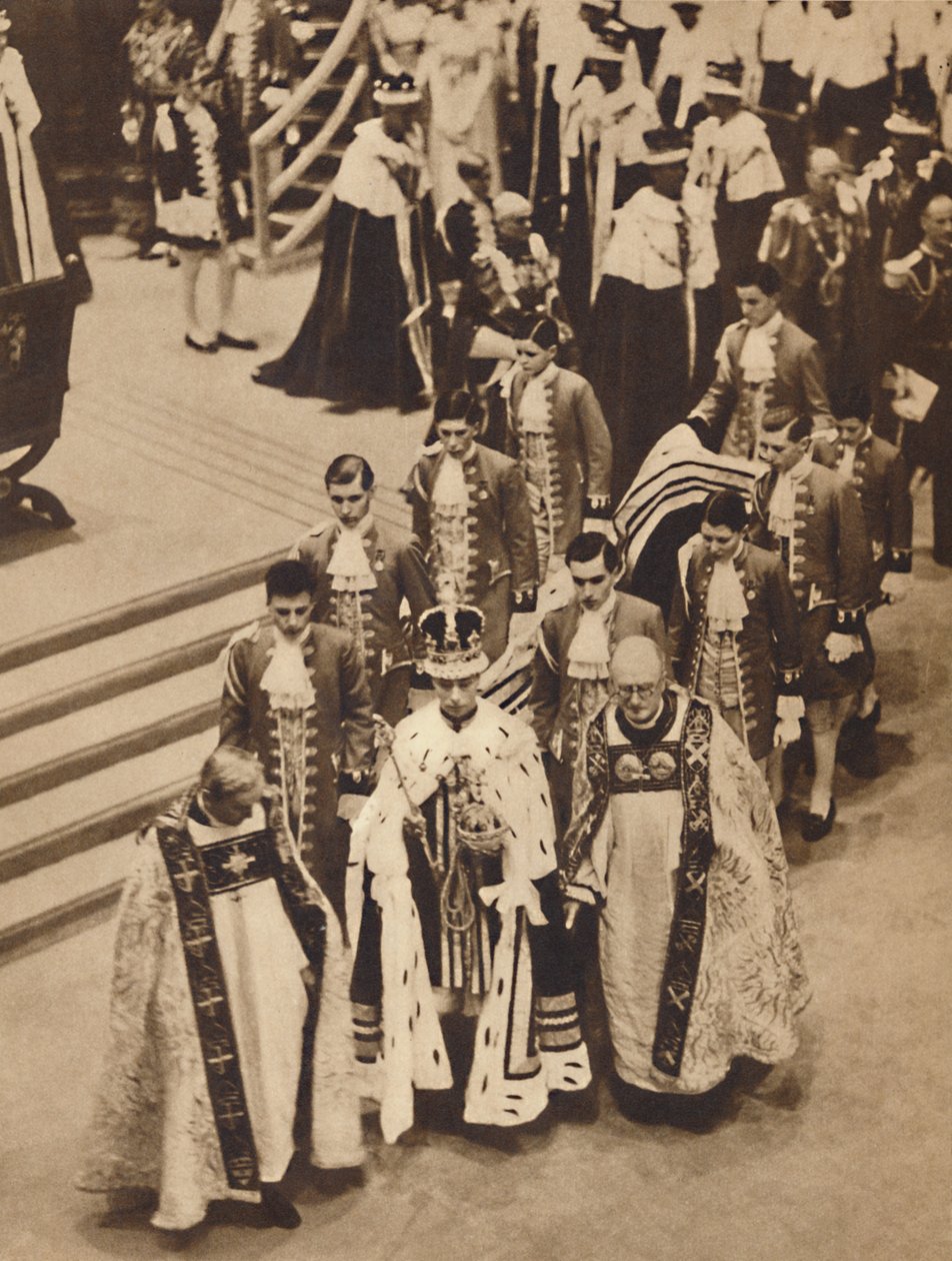King George VI Leaves the Abbey by Unbekannt