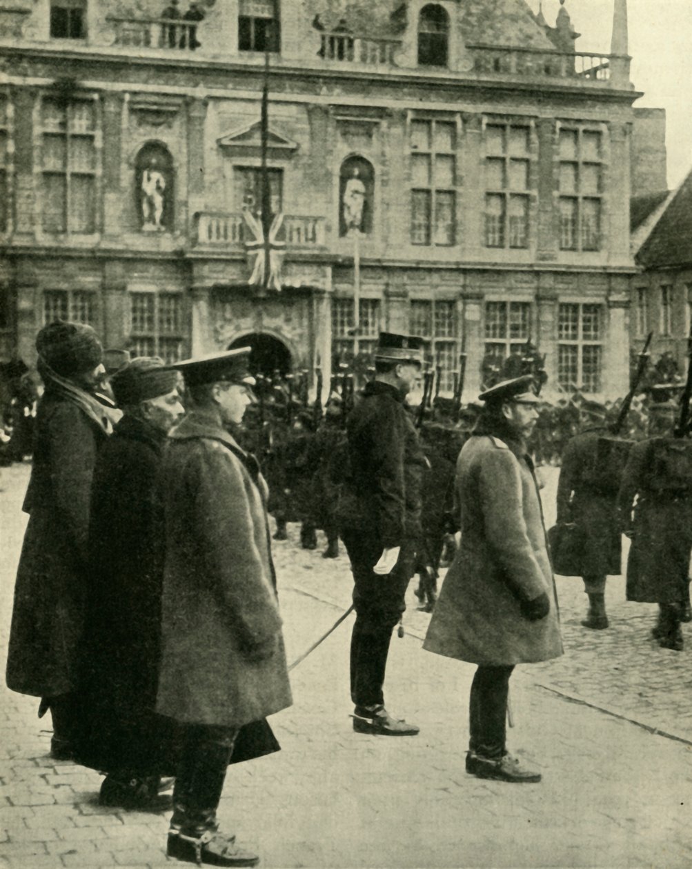 King George V at Furnes, Belgium, First World War, 4 December 1914 by Unbekannt