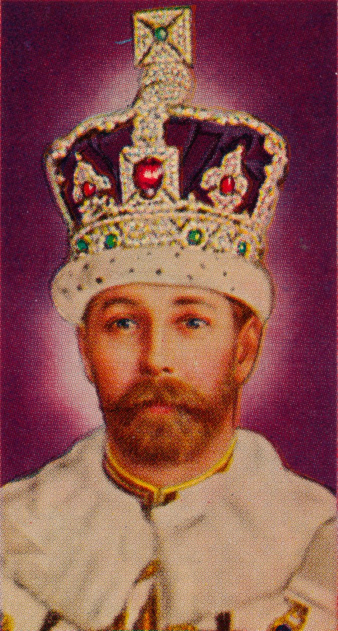 King George V at his coronation by Unbekannt