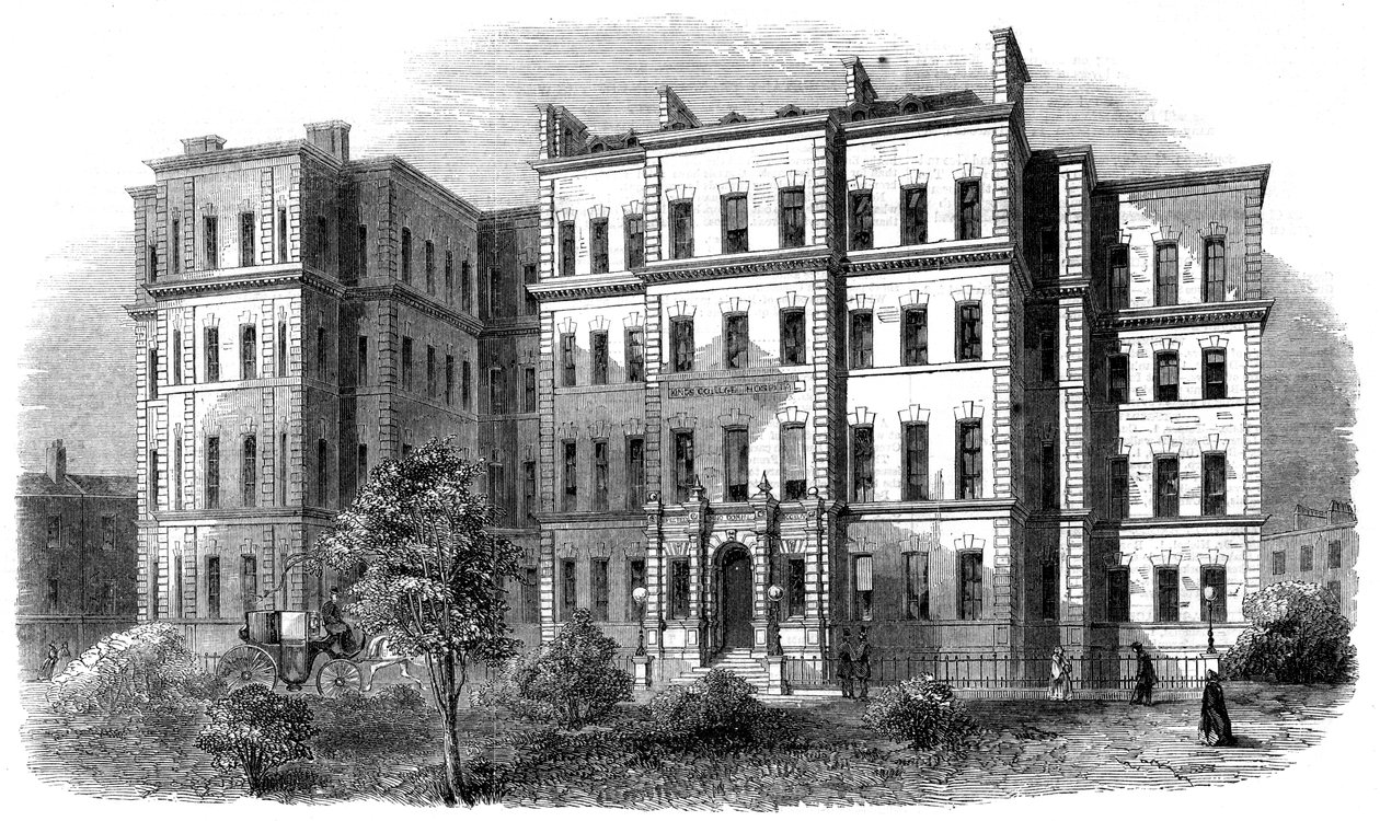 Kings College Hospital, Portugal Street, Lincolns Inn, London, c1860s by Unbekannt