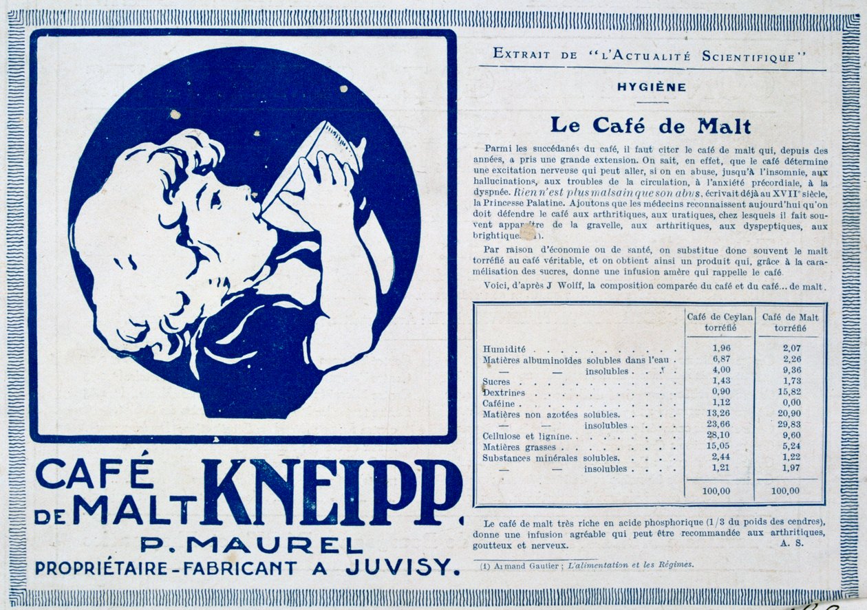 Kneipp Café de Malt, Advertisement, 1915 by Unbekannt