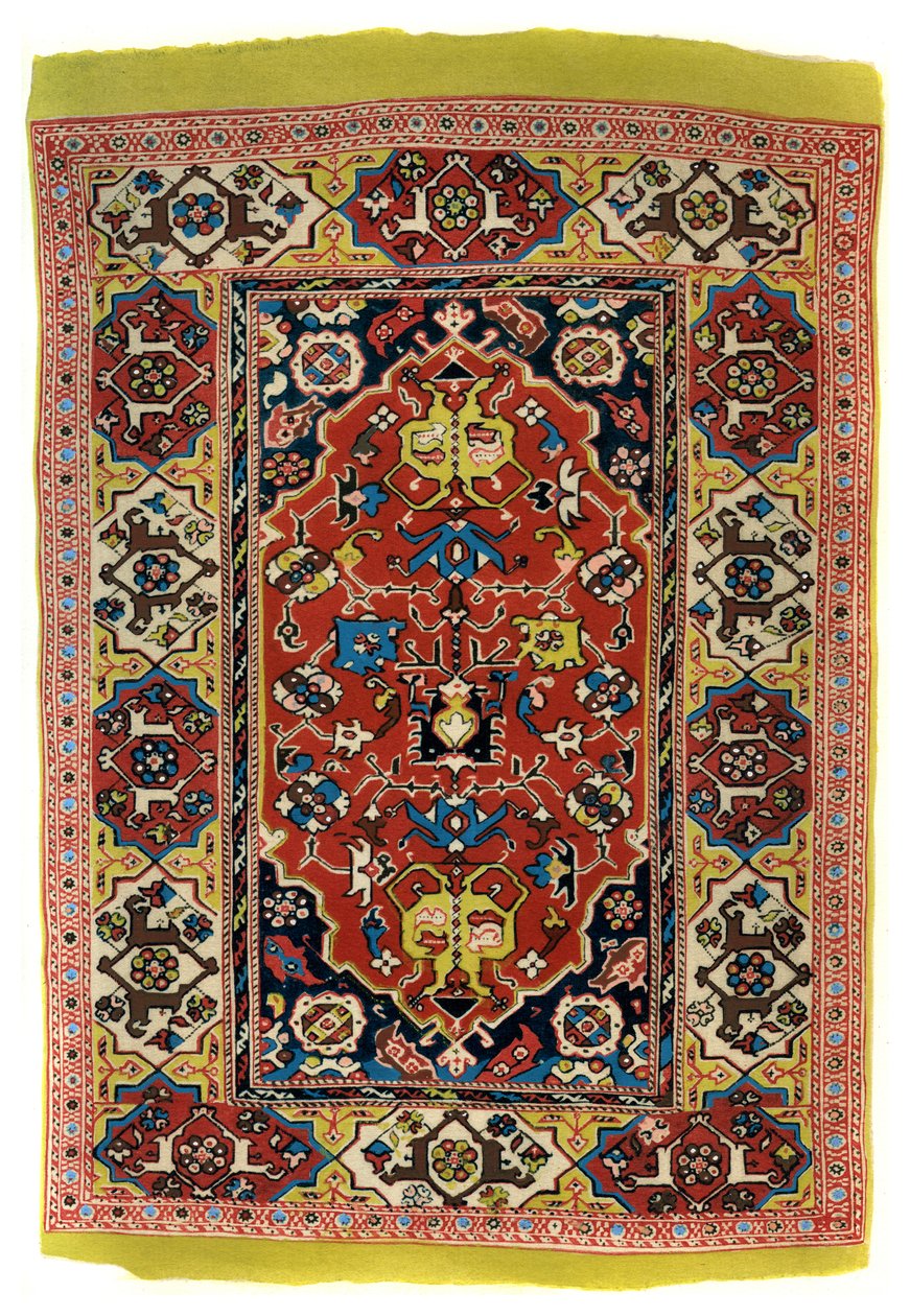 Knotted wool carpet, c1600 by Unbekannt