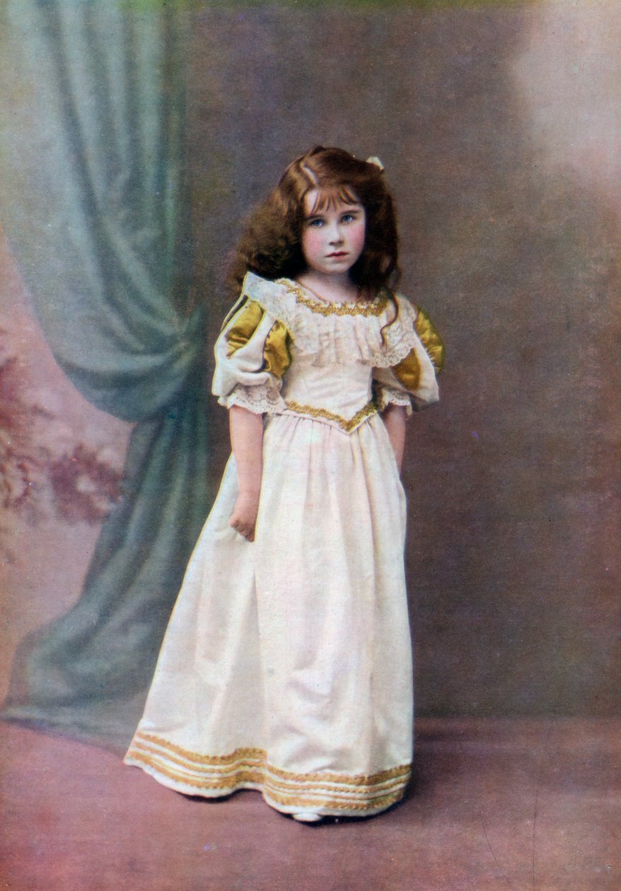 Lady Elizabeth Bowes-Lyon, Aged Six by Unbekannt