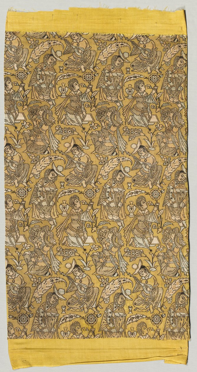 Lampas with Dancers and Musicians, 1600-1650 by Unbekannt