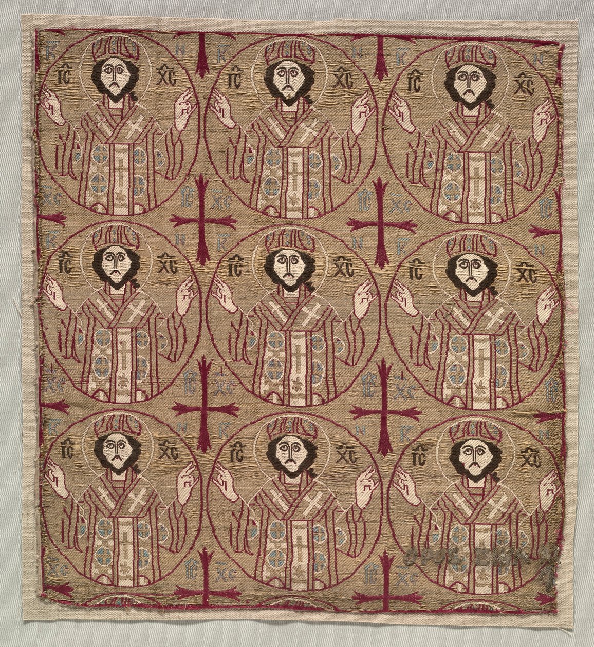 Lampas with Roundels of the Image of Christ in Benedictory Pose by Unbekannt