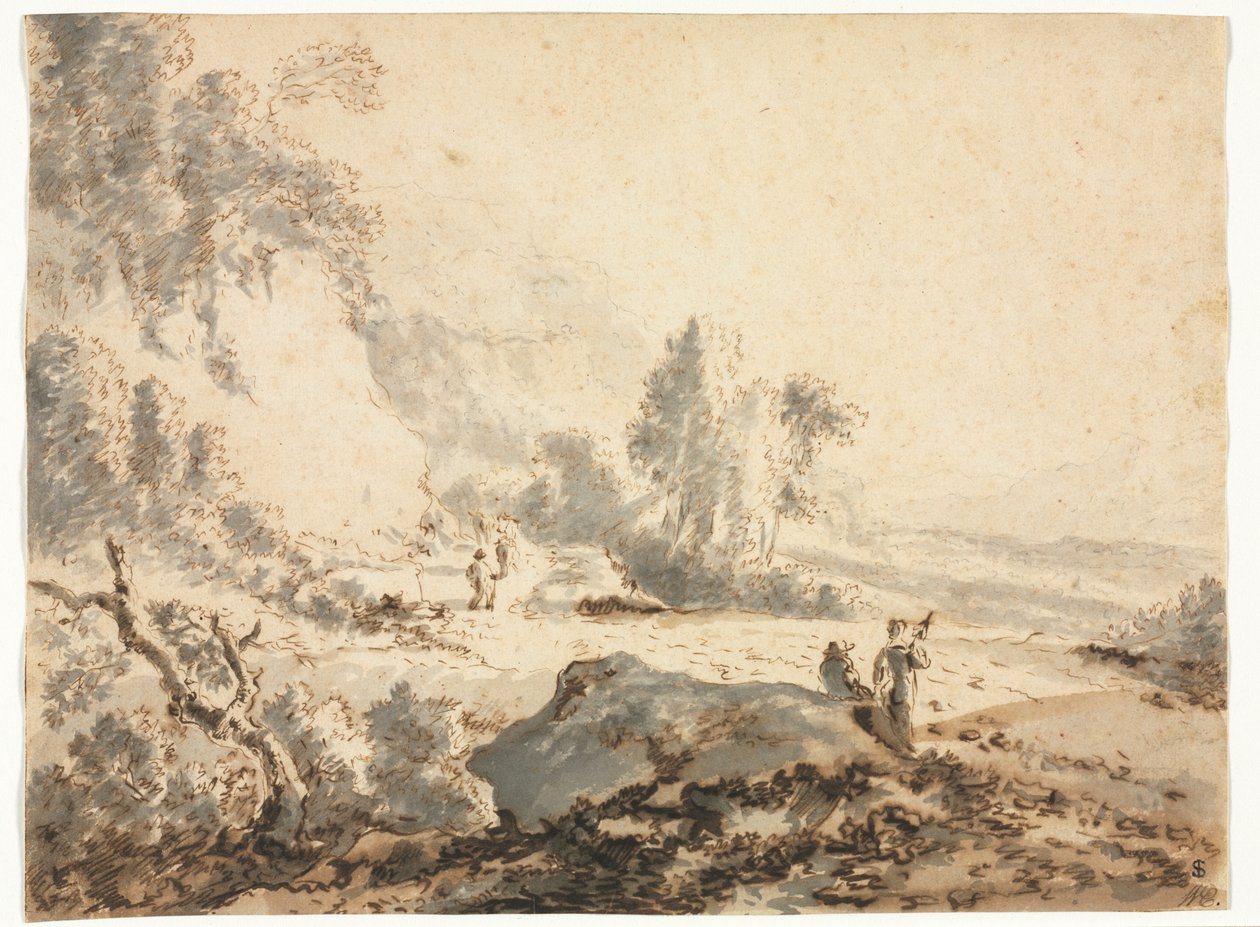 Landscape, 18th century by Unbekannt