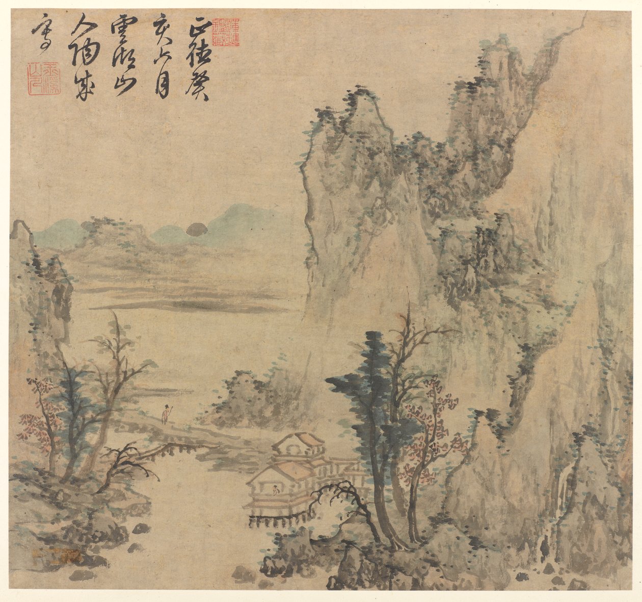 Landscape, Late Ming or Early Qing Dynasty, 17th Century by Unbekannt