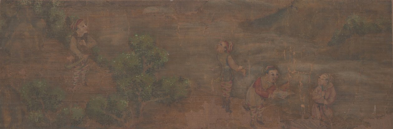 Landscape Painting of Figure in Woodland Setting by Unbekannt