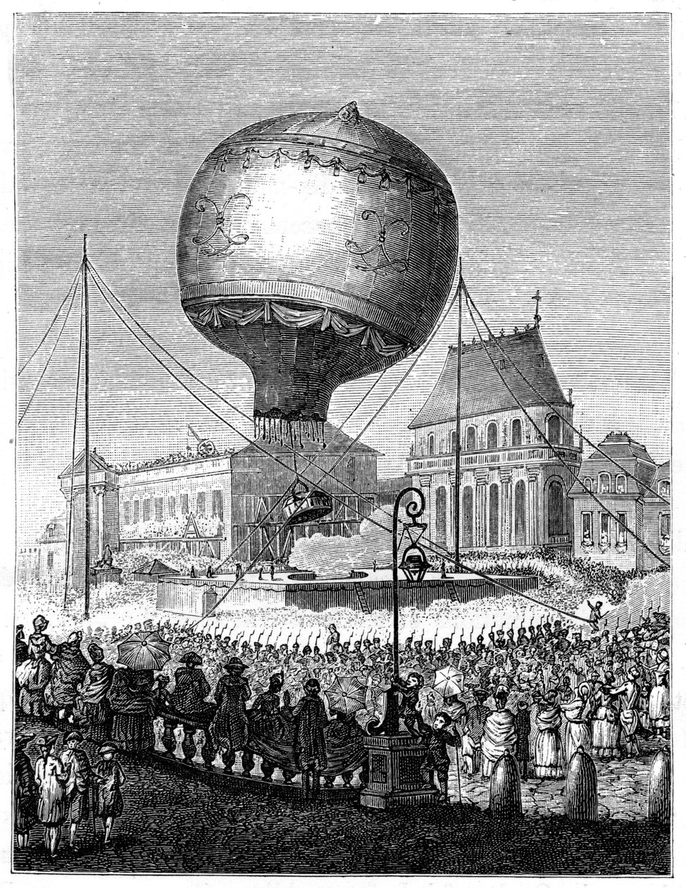 Launch of a Hot Air Balloon by Unbekannt