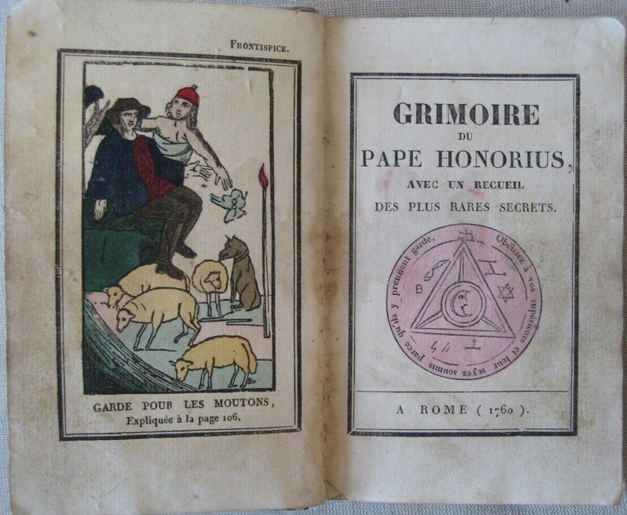 Le Grimoire du Pape Honorius, 1760 by Unbekannt
