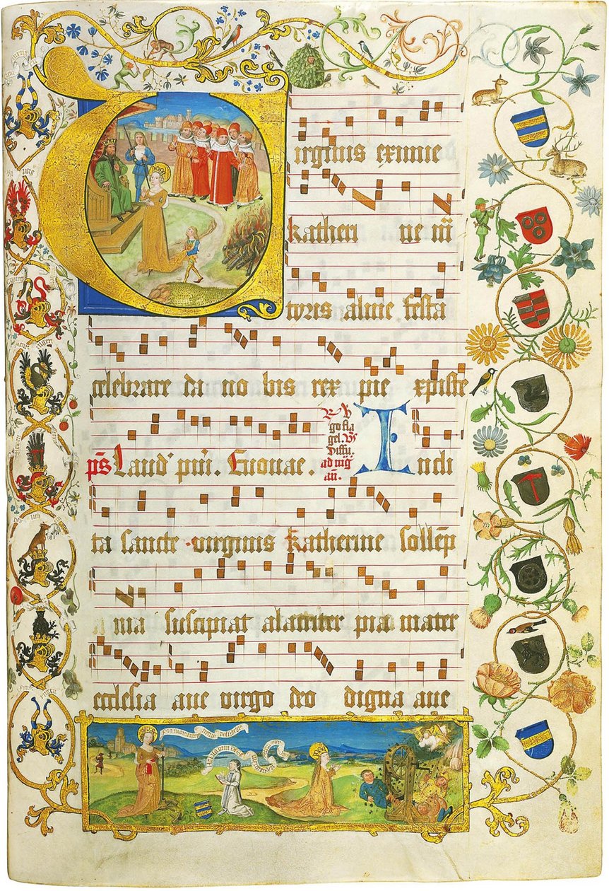 Leaf from Antiphonary for Elisabeth von Gemmingen by Unbekannt