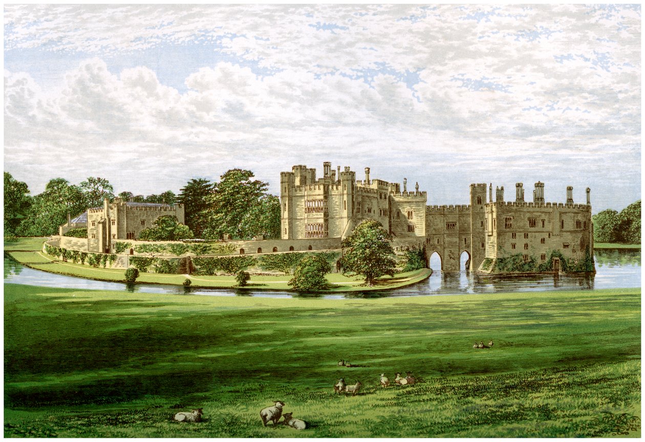 Leeds Castle, Kent, Home of the Wykeham-Martin Family by Unbekannt