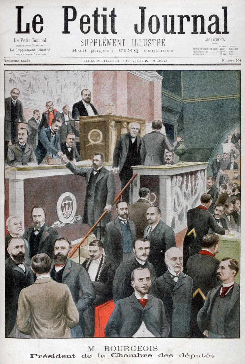 Leon Bourgeois, President of the Chamber of Deputies, 1902 by Unbekannt