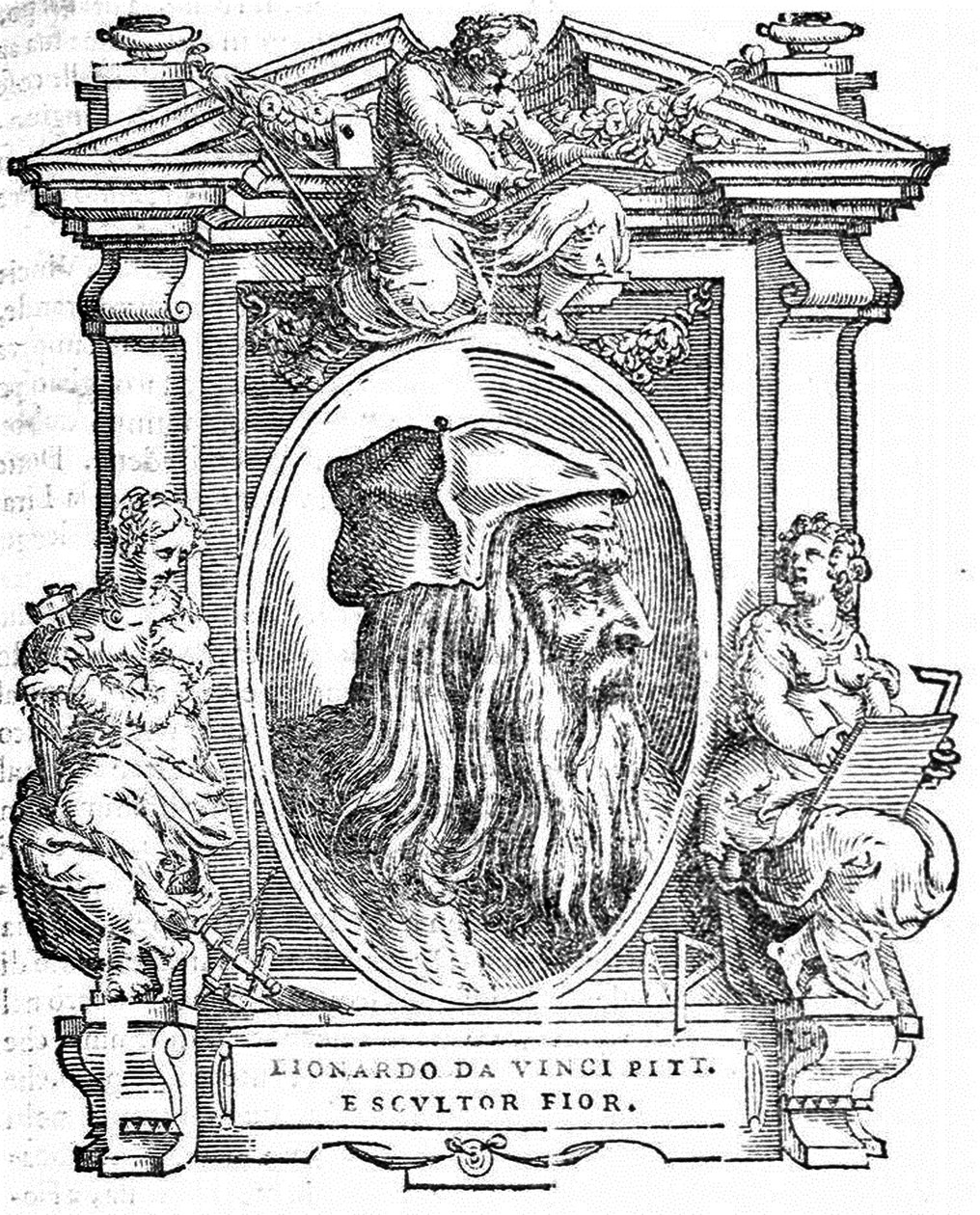 Leonardo da Vinci. From: Giorgio Vasari, The Lives of the Most Excellent Italian Painters, Sculptors, and Architects by Unbekannt