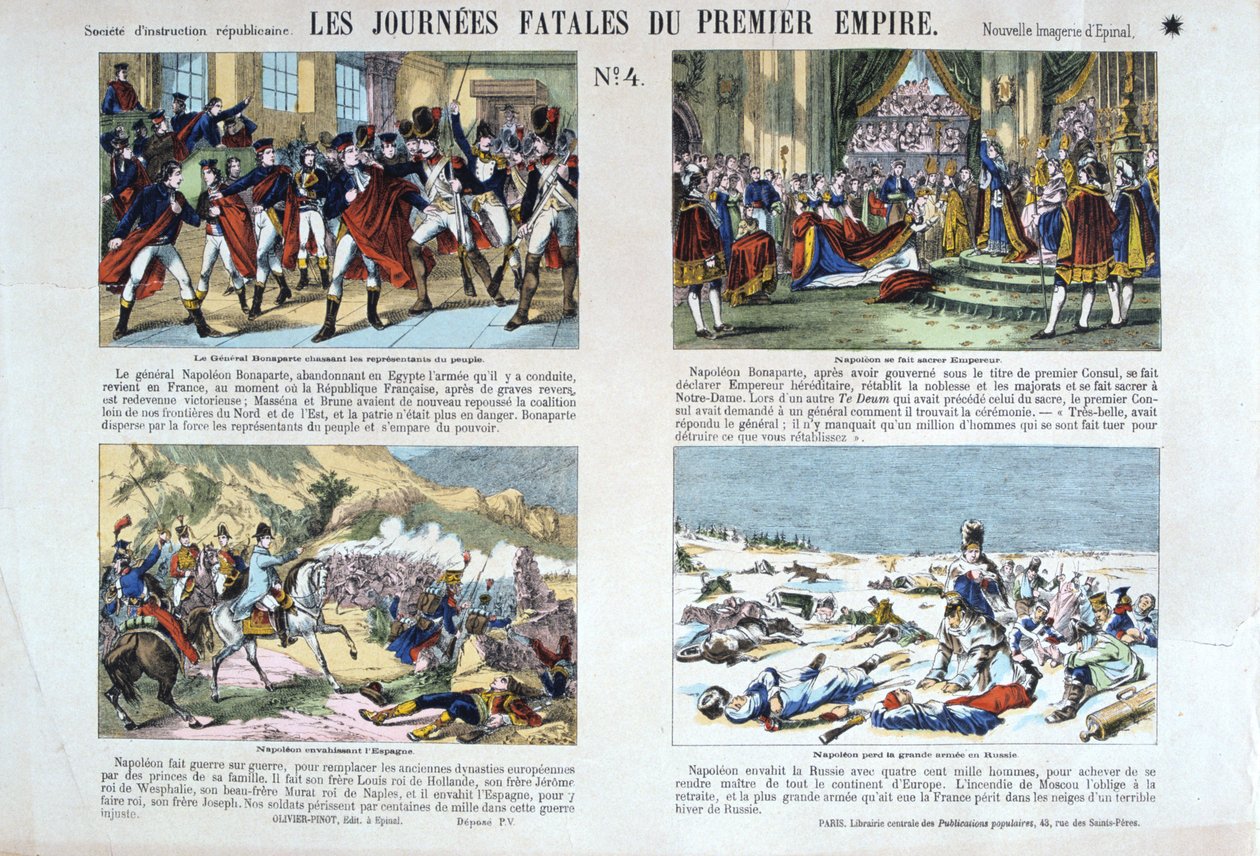 Les Journée Fatales du Premier Empire, Revolution of 1789, France by Unbekannt