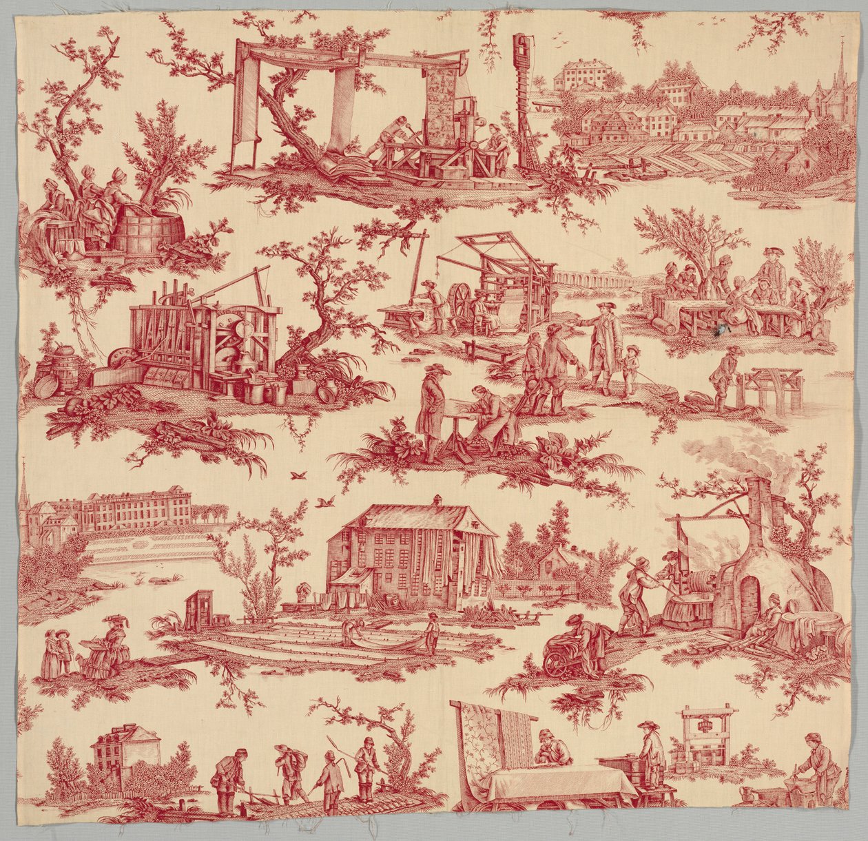 Les Travaux de la Manufacture, c. 1790s by Unbekannt