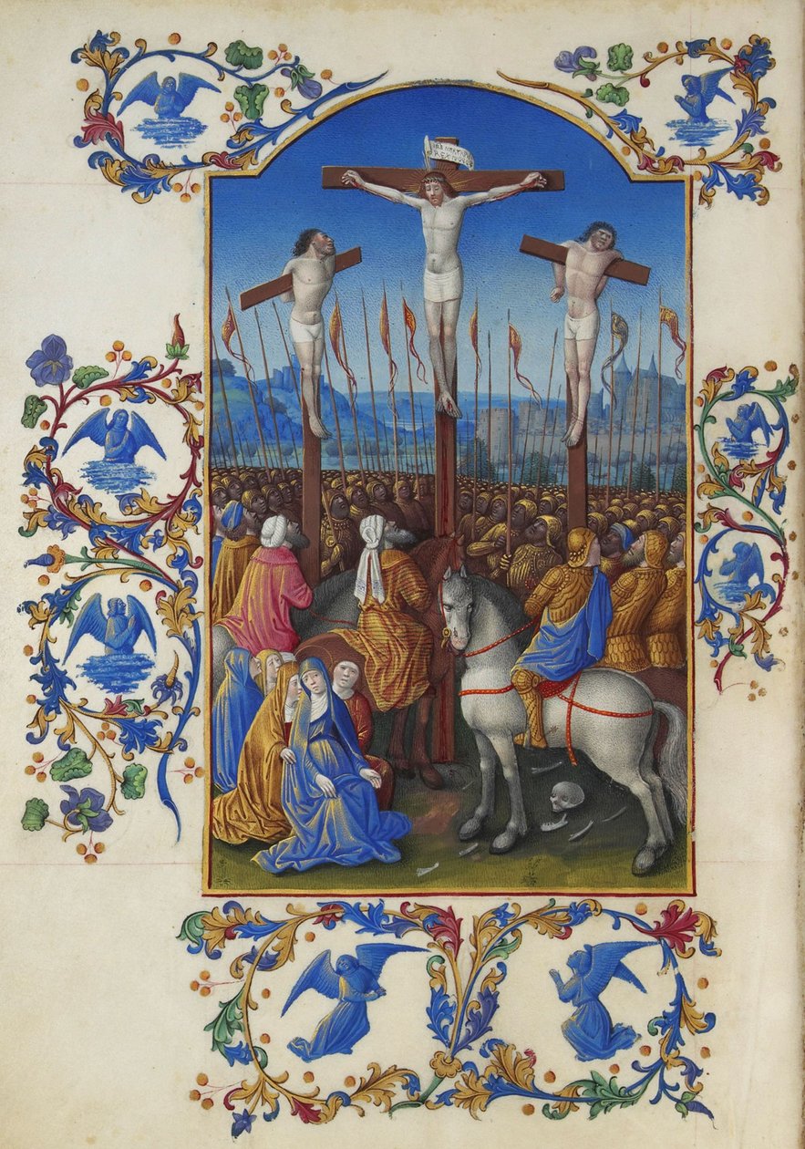 Les Très Riches Heures du Duc de Berry, Folio 152v - The Crucifixion by Unbekannt