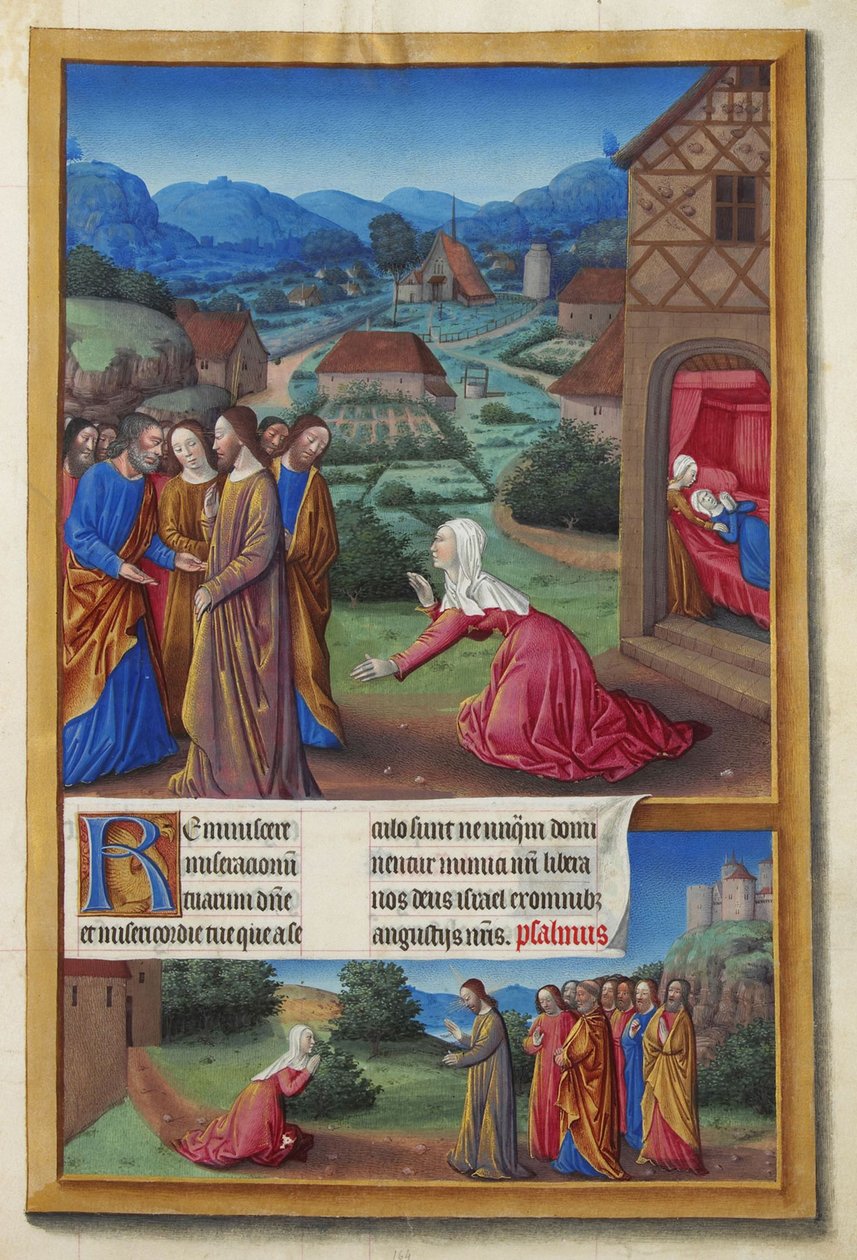 Les Très Riches Heures du Duc de Berry, Folio 164r - The Canaanite Woman by Unbekannt