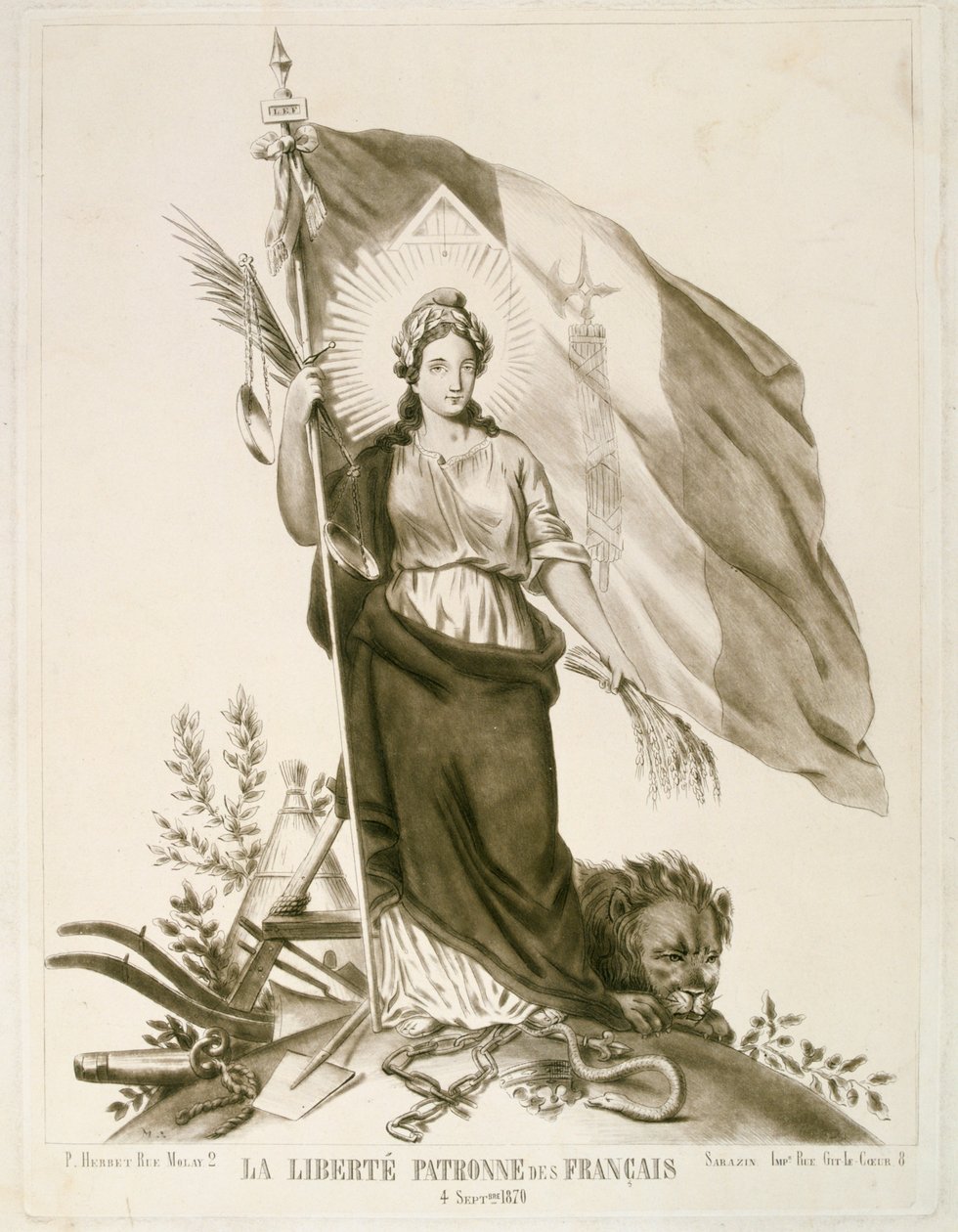 Liberty, Patron of the French by Unbekannt