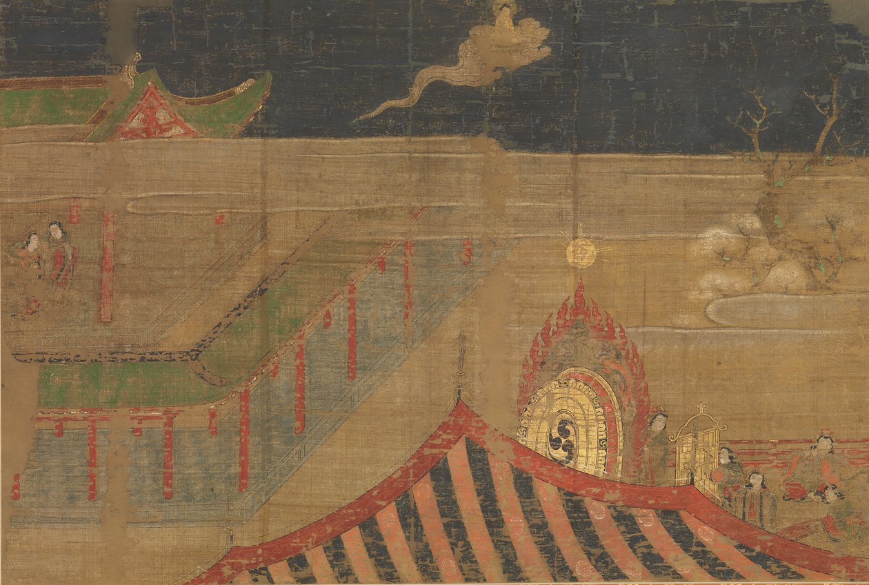 Life of the Buddha: Abandoning Palace Life, early 15th century by Unbekannt