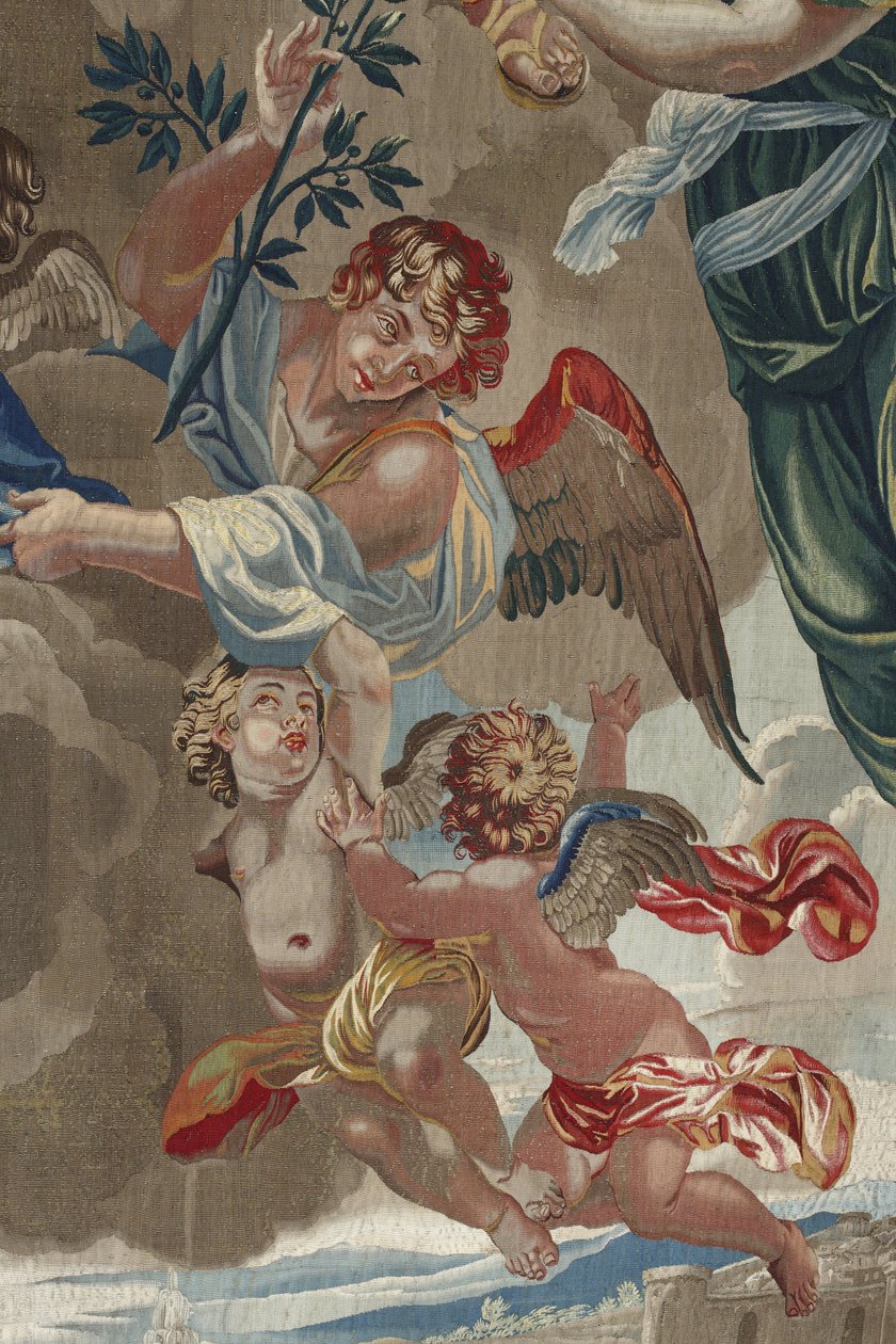 Life of the Virgin: The Coronation of the Virgin (Detail of Angels) by Unbekannt